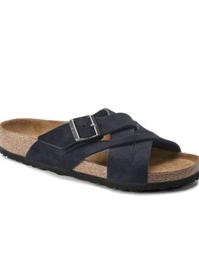 Birkenstock Lugano Camberra Old Black Leather Crossover Sandal 42 9 New in Box